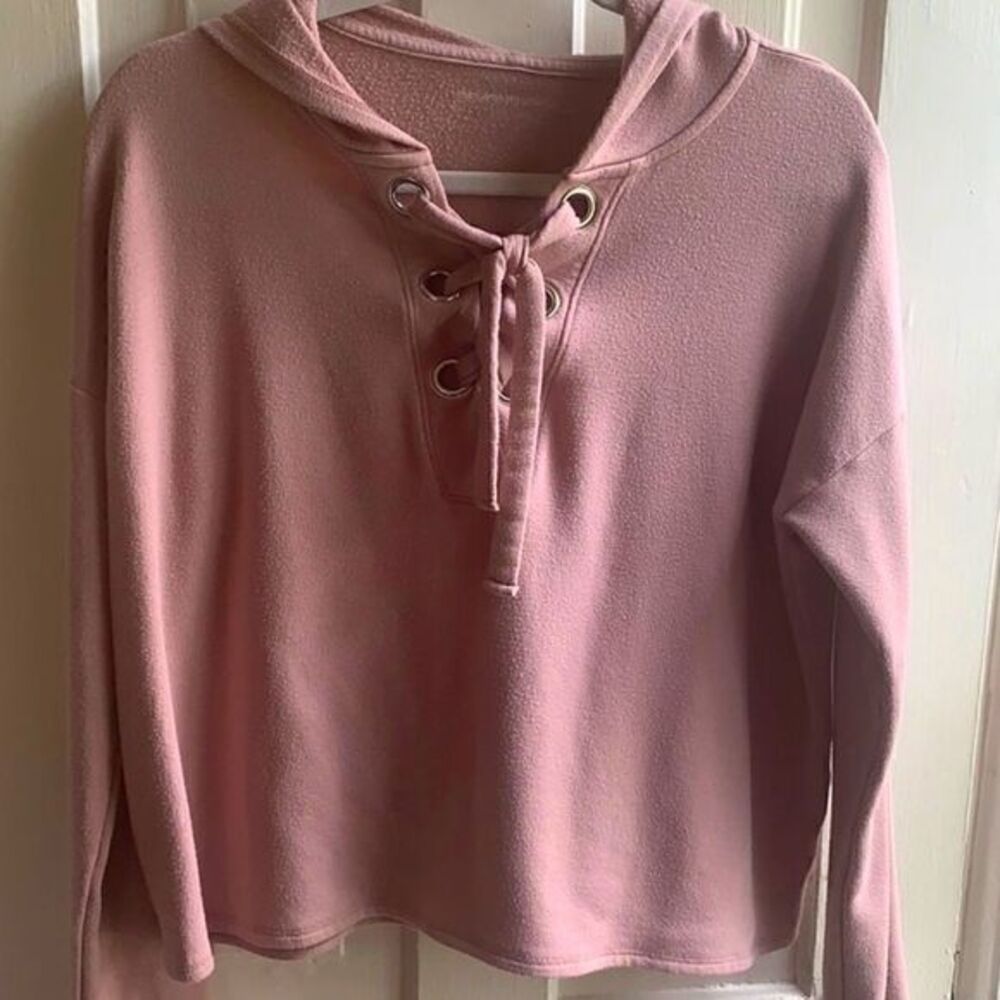 Beyond Yoga Over Tied Cropped Hoodie
